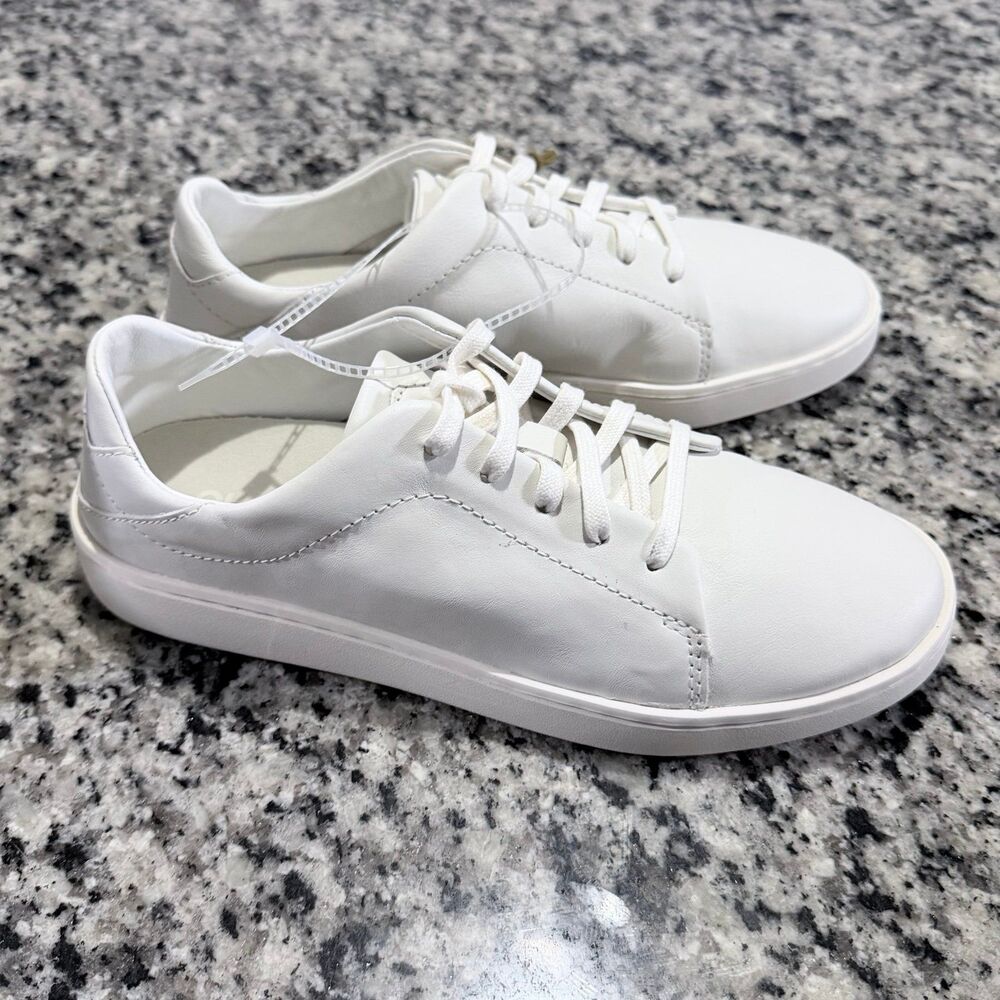 OluKai Pehuea Lī ‘Ili Women’s Everyday Leather Sneakers size W8